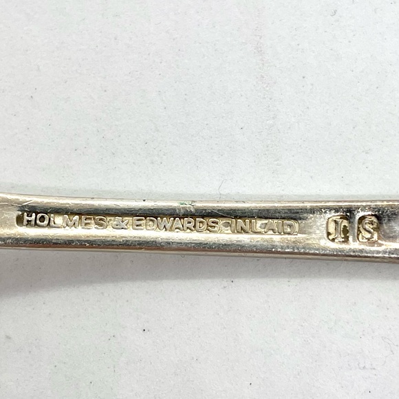 Set Of 7 Vintage Holmes & Edwards Inlaid IS Spoons 1937 LOVELY LADY  7 1/2" - Picture 5 of 6